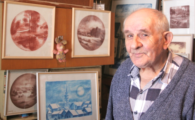 Malíř a velký třebíčský patriot Vlastimil Toman slaví 85 let