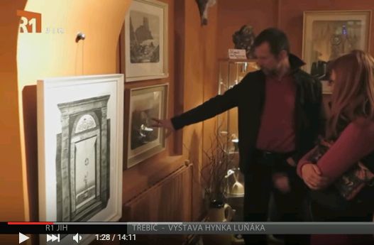 TV R1 Jih o výstavě obrazů Hynka Luňáka