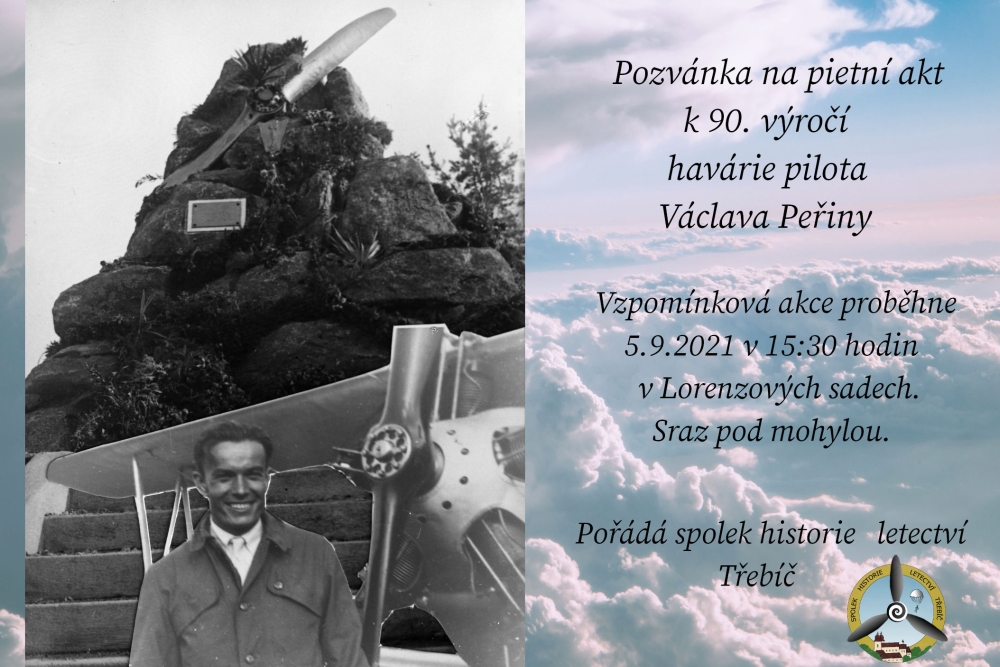 Lidé si připomenou , že se před 90 lety v Třebíči zřítilo letadlo