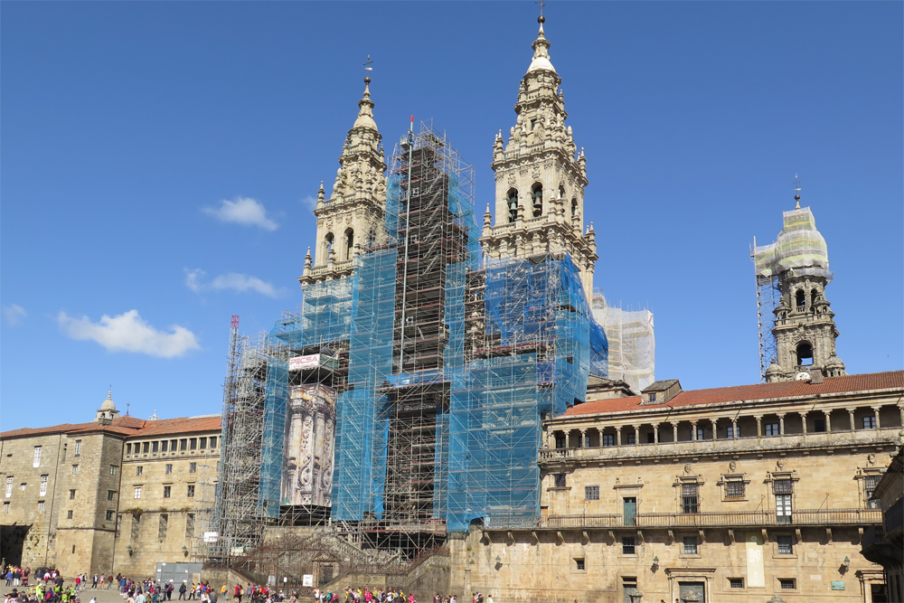 Katedrála sv. Jakuba v Santiagu de Compostela, konečný cíl tzv. camina, tedy svatojakubské pouti.